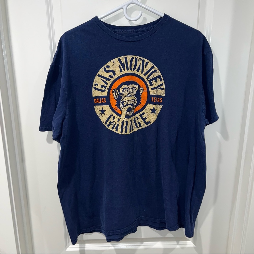 Gas Monkey Garage Dallas Texas t-Shirt mens Size XLarge graphic tee navy blue